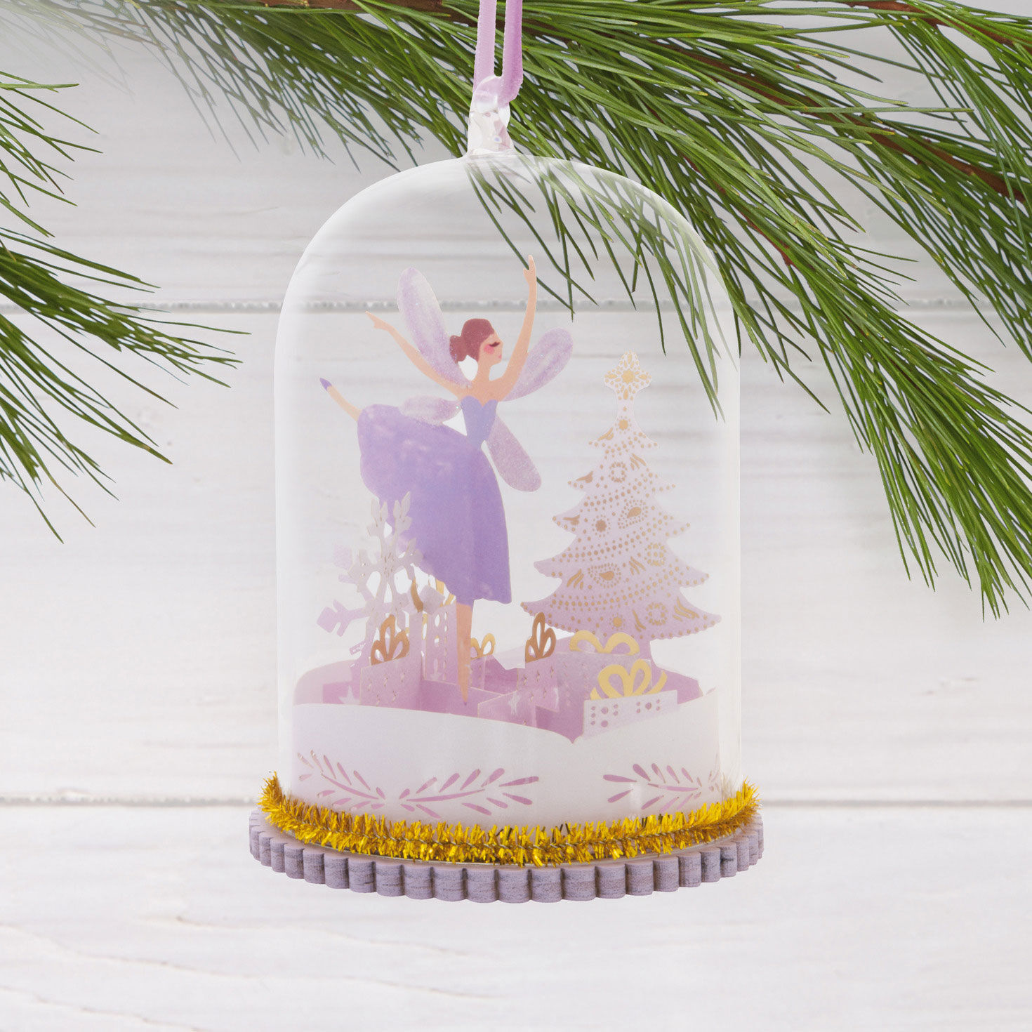 Fairy Glass Cloche Christmas Ornament  image number 2