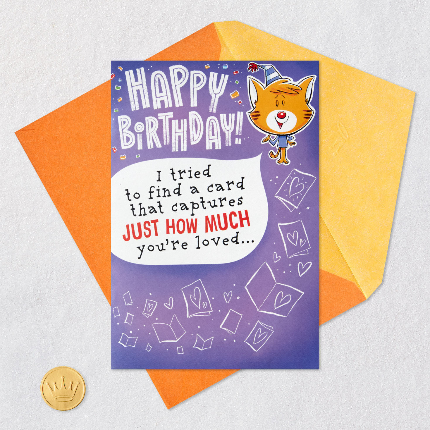 Colorful Fireworks Pop-Up Love Birthday Card Card Front with Envelope and Gold Seal image number 5