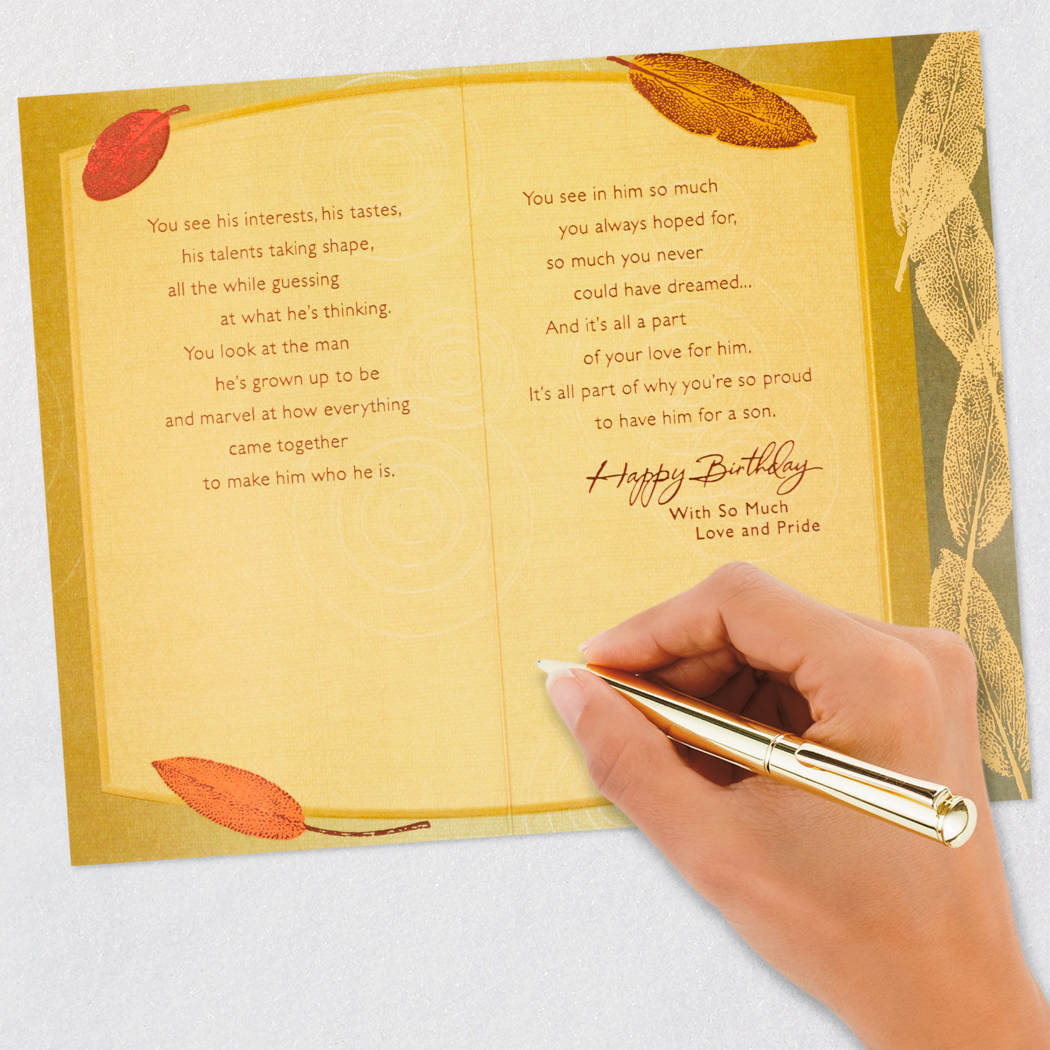 So Proud to Have You for a Son Birthday Card, , large image number 7