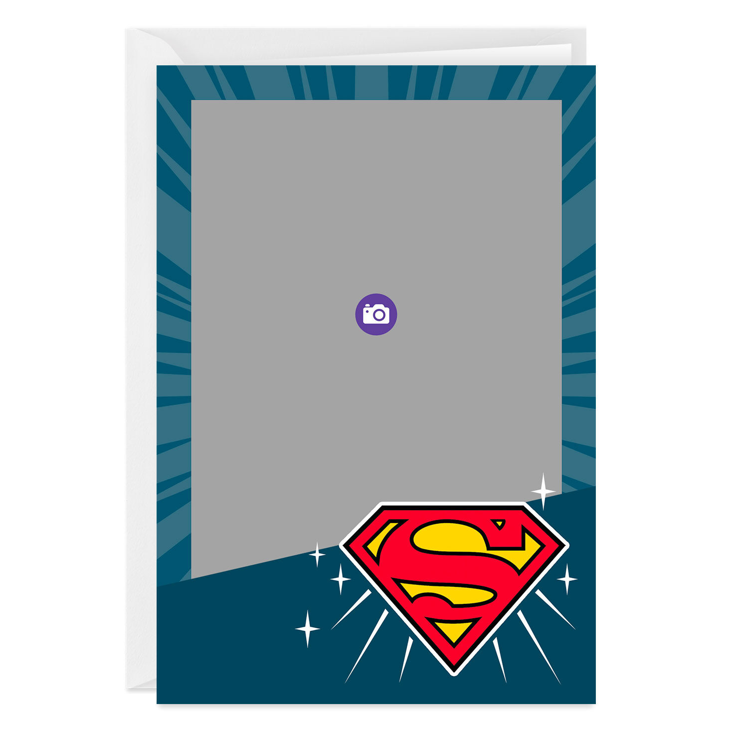 Personalized DC&trade; Superman&trade; Logo Photo Card, , large image number 6