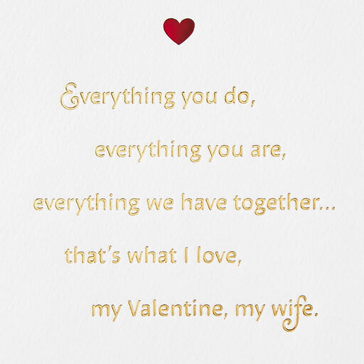 Always and Forever Valentine's Day Card for Wife, 