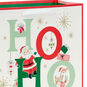 Vintage Santa Ho Ho Ho Medium Christmas Gift Bag Handle Detail image number 4