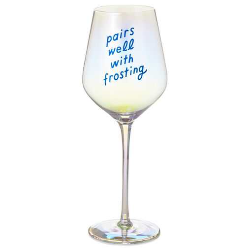 Pairs Well With Frosting Wine Glass, 20 oz., 