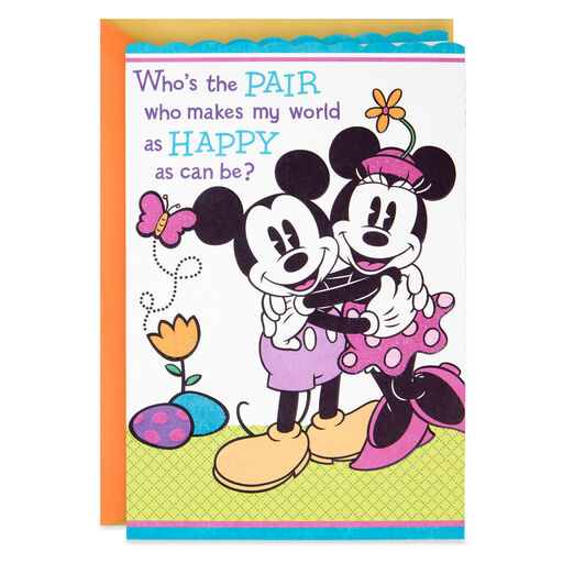 Disney Mickey and Minnie Easter Card for Grandparents, 