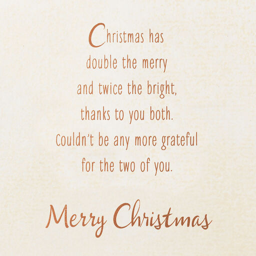 For a Wonderful Son and the One He Loves Christmas Card, 