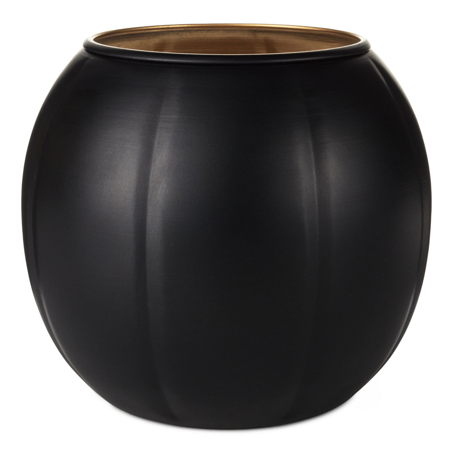 Large Black Metal Jack-o'-Lantern Candle Holder back image number 2