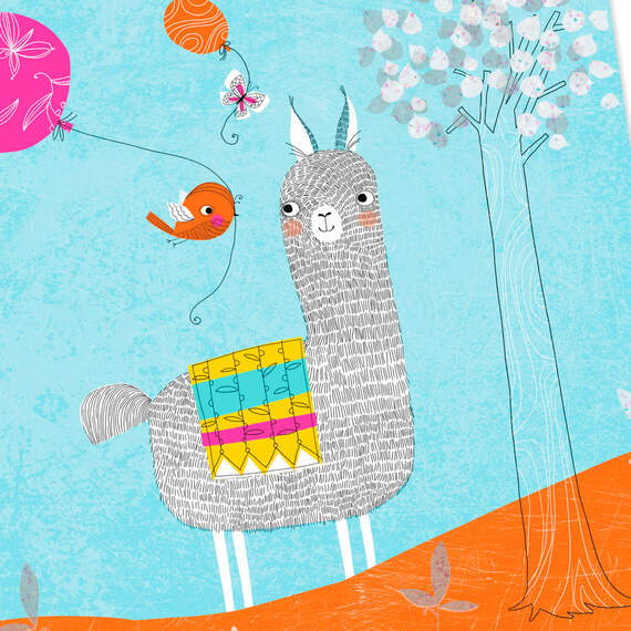 UNICEF Llama Love and Laughter Birthday Card, , large image number 4