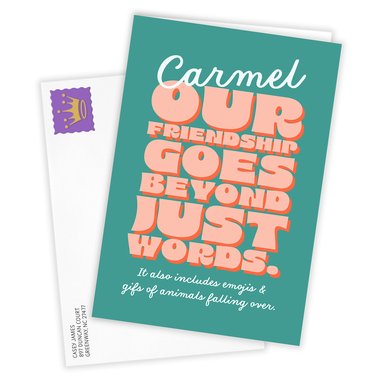 Our Friendship Goes Beyond Words Custom Card for only USD 4.99 | Hallmark