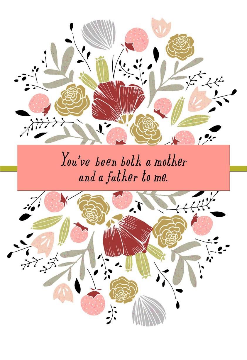 Thanks Mom for Being Both Parents Father's Day Card