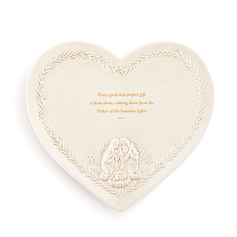 Demdaco Every Good Gift Heart Plate