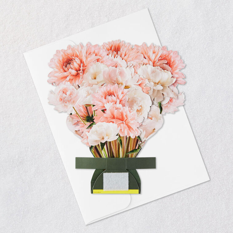 Build-a-Bouquet Pink and White Pop-Up Paper Flowers, , large image number 8