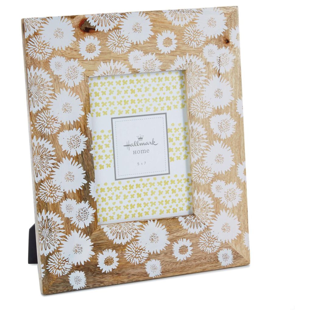 Flower Print Wood Picture Frame, 5x7 Picture Frames Hallmark