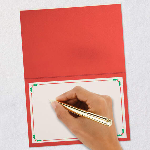 Merry Christmas Lettering Blank Christmas Card, , large image number 5