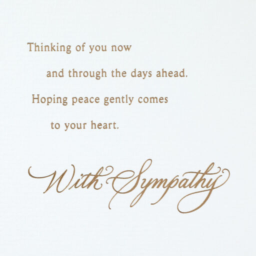 Wishing You Comfort and Peace Sympathy Card, 
