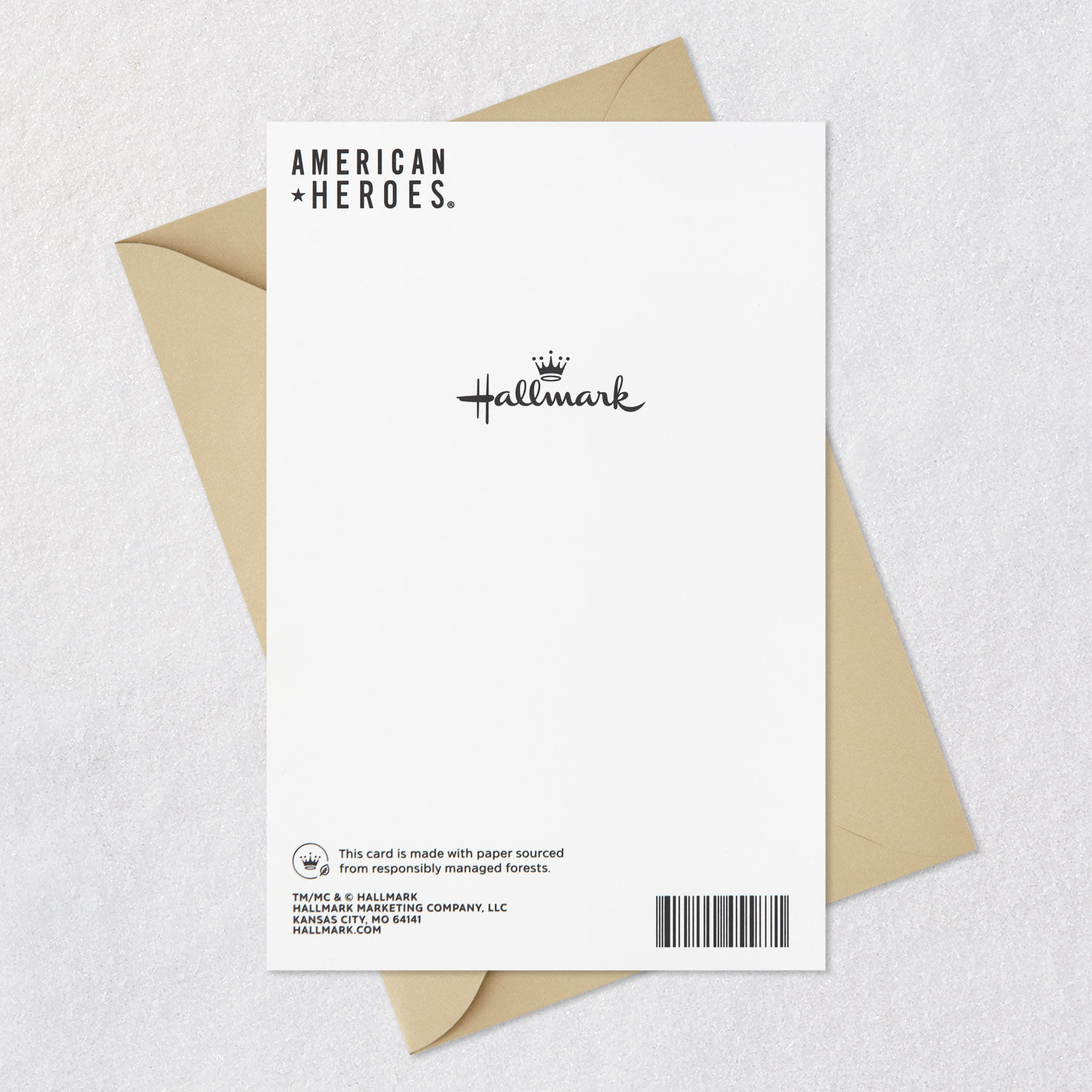 Praying for You Stars Military Appreciation Card Card Back with Envelope image number 7