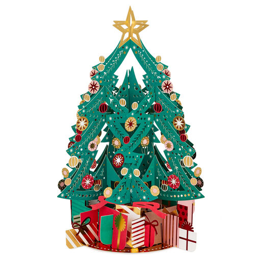Jumbo Christmas Tree 3D Pop-Up Christmas Card, 