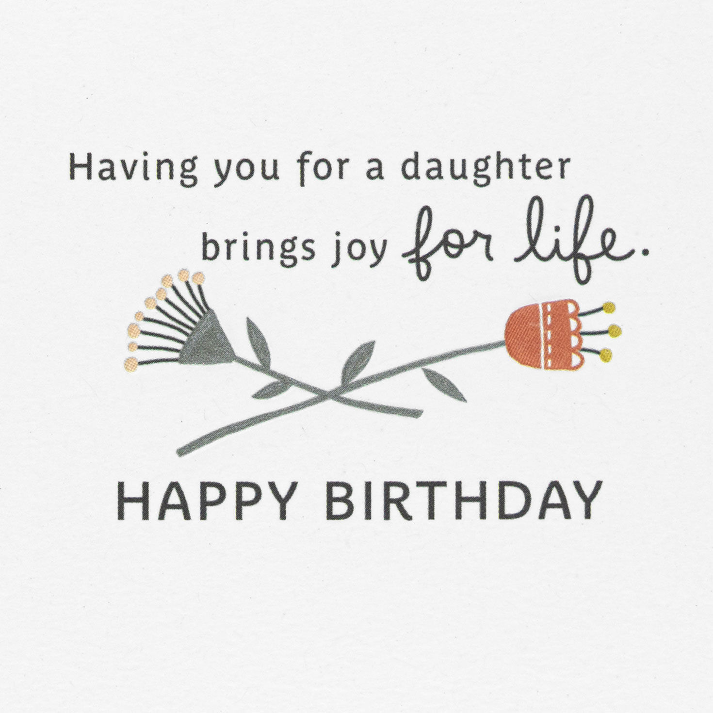 You Bring Joy Birthday Card for Daughter, , large image number 2