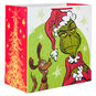 Grimacing Grinch Extra-Deep Christmas Gift Bag Front image number 1
