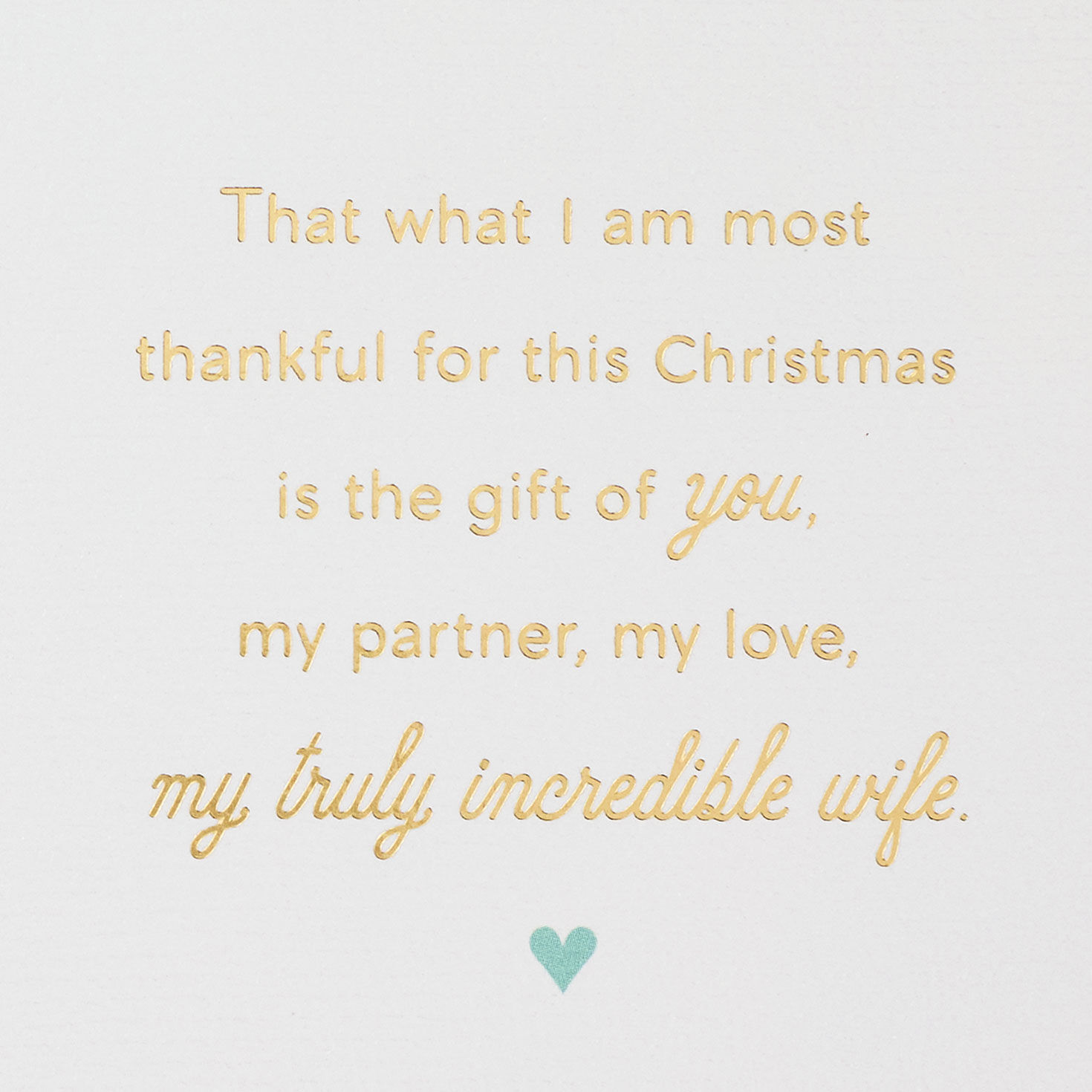 Penguins Romantic Christmas Card for Wife Sentiment image number 2