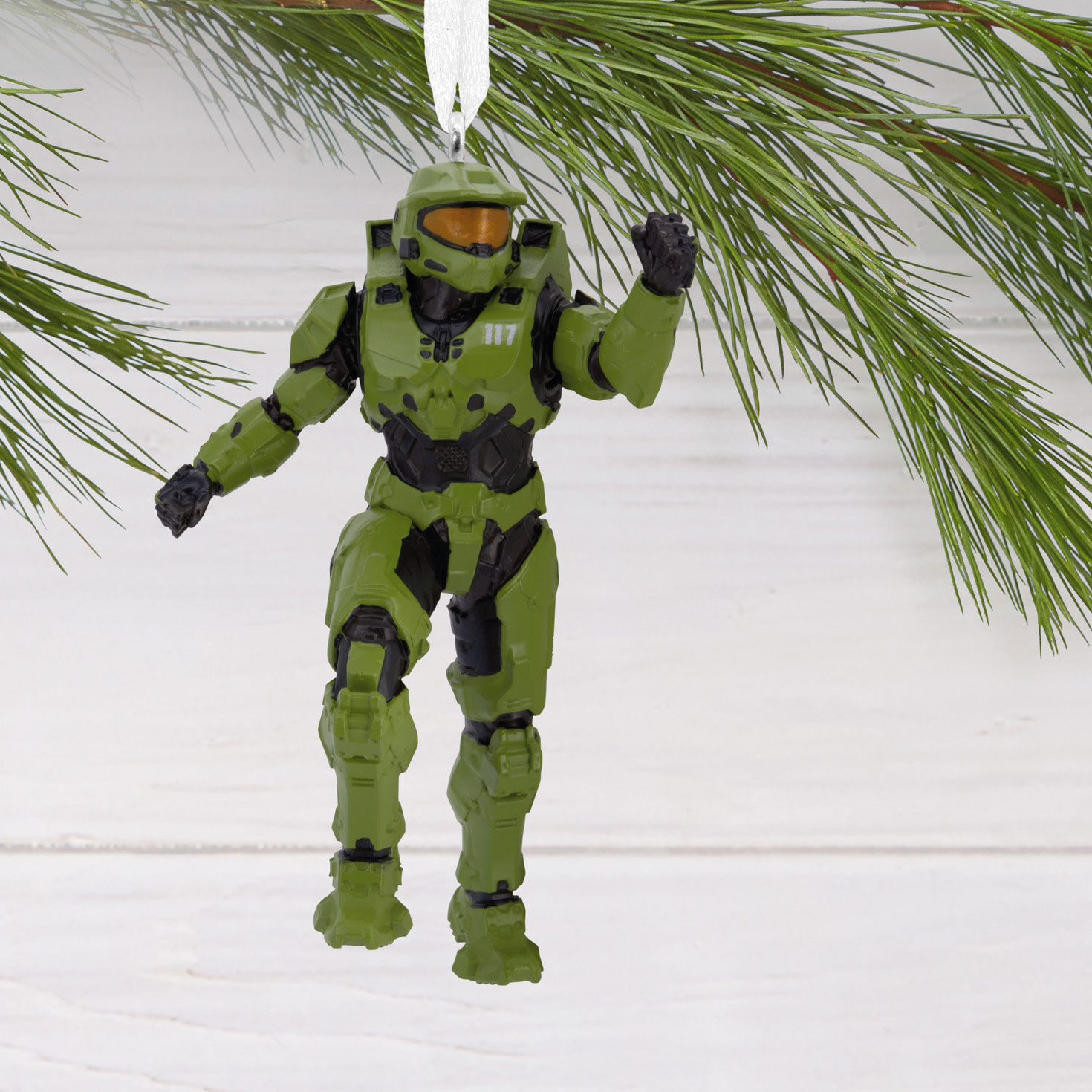 Halo Master Chief Christmas Ornament hanging on tree image number 2