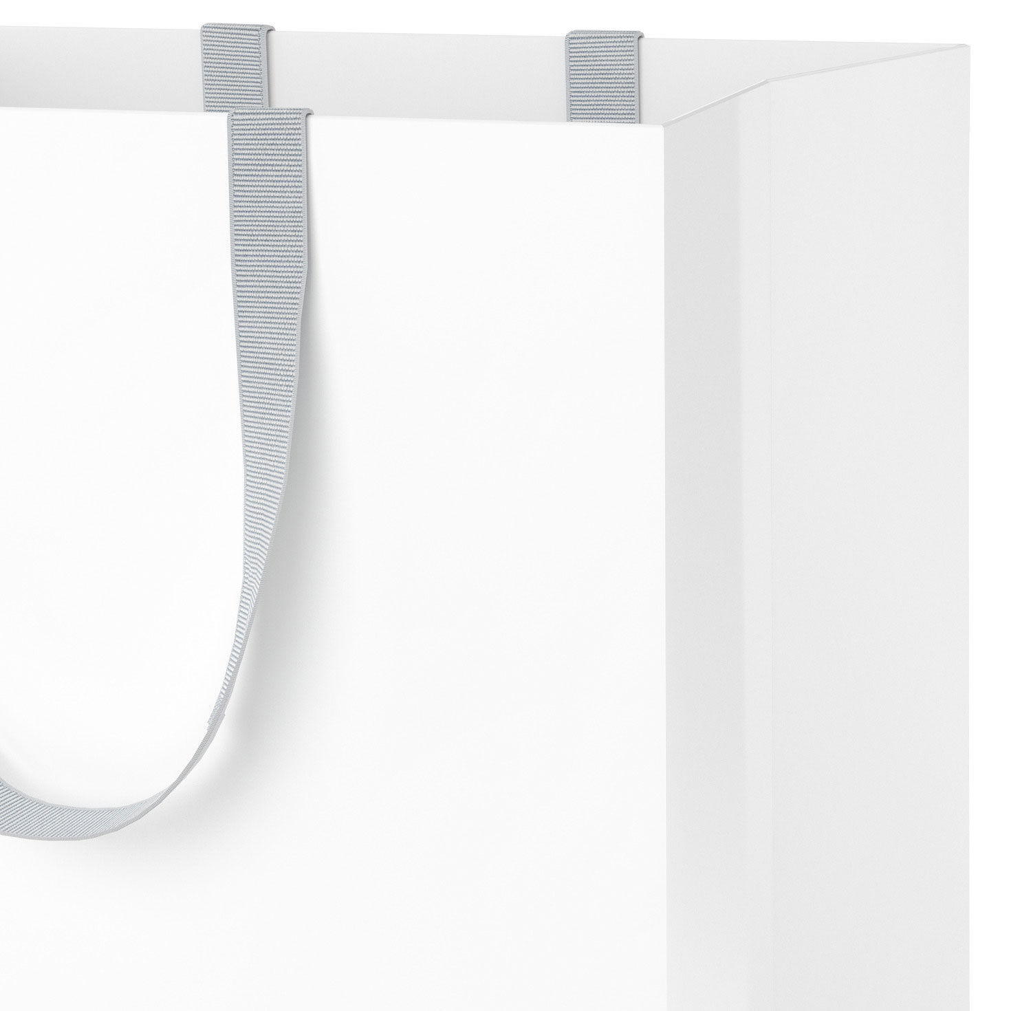 White Medium Gift Bag Handle Detail image number 4