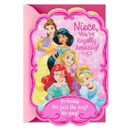 Disney Princess Special All Year Birthday Card for Niece, 