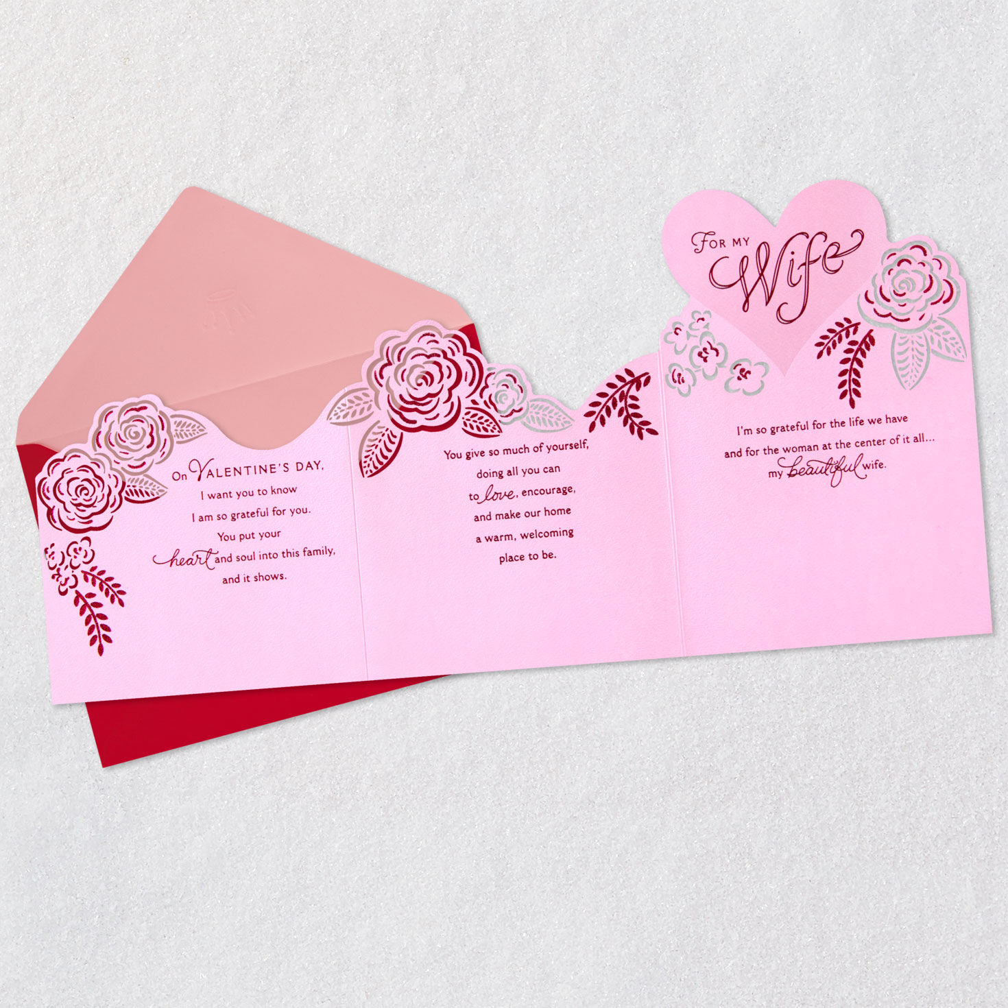 You're the Heart and Soul of It All Valentine's Day Card for Wife, , large image number 4