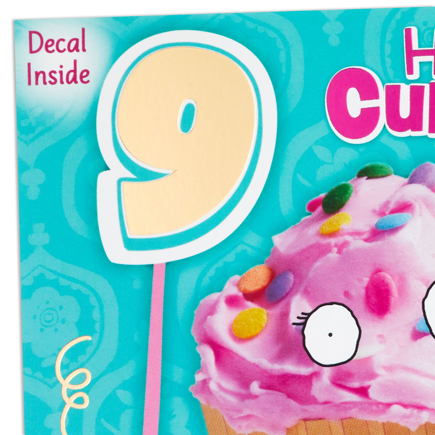 Hello, Cupcake 9th Birthday Card With Decal for only USD 4.99 | Hallmark