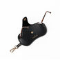 Black Faux Leather Eyeglass Case With Clip  image number 3