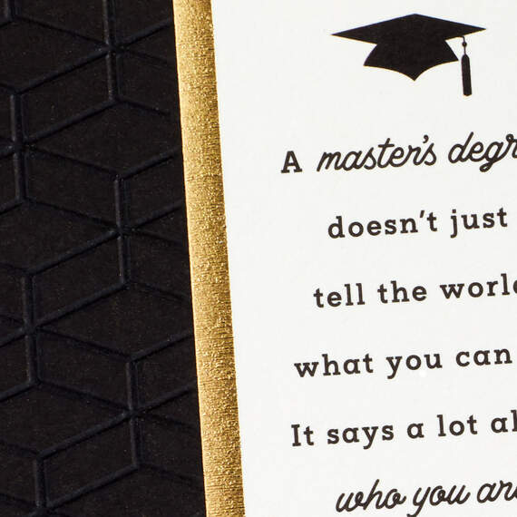 A Master's Degree Says a Lot About You Graduation Card, , large image number 5
