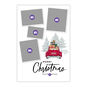 Snowy Red Truck Flat Christmas Photo Card, , large image number 5
