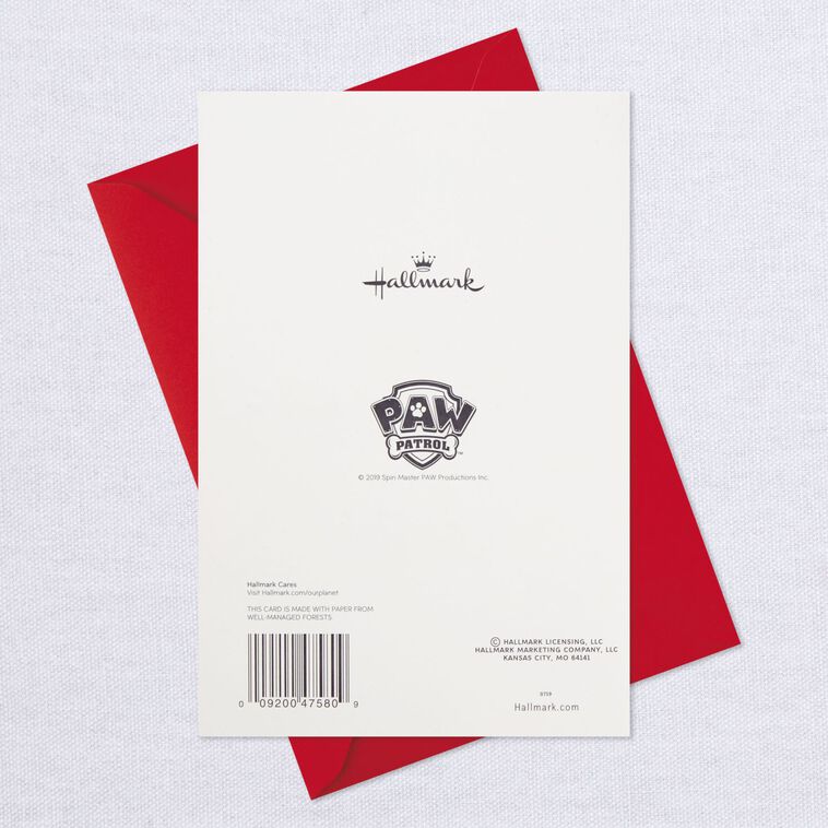 Nickelodeon Paw Patrol Valentine's Day Card With Stickers, , large image number 8