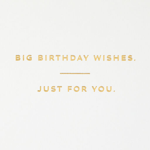 Big Wishes Just for You Birthday Card, 