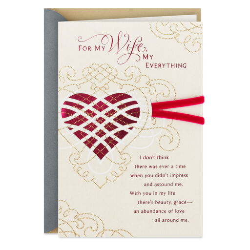 My Everything Anniversary Card for Wife, 