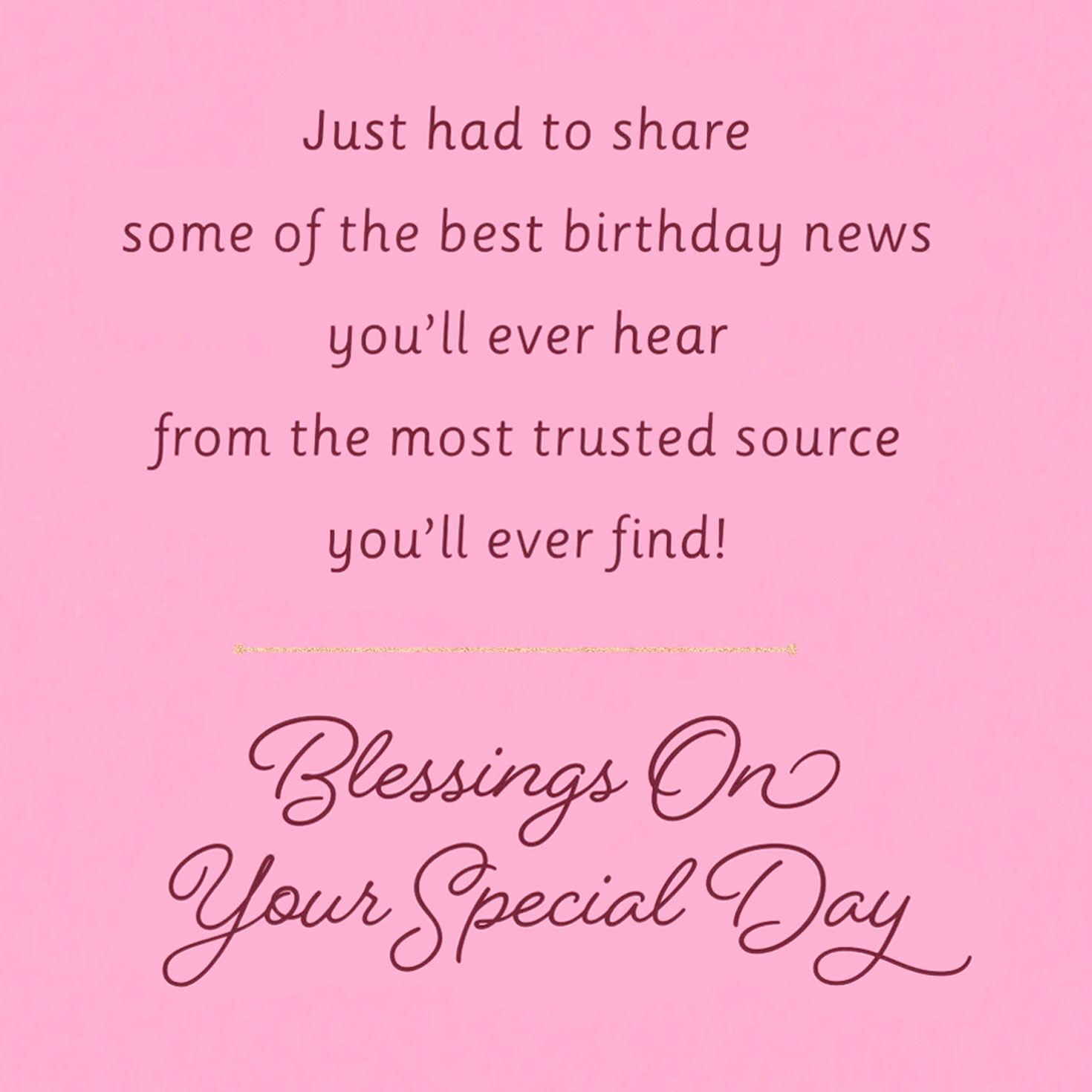 Dark Pink Flowers Religious Birthday Card  image number 3