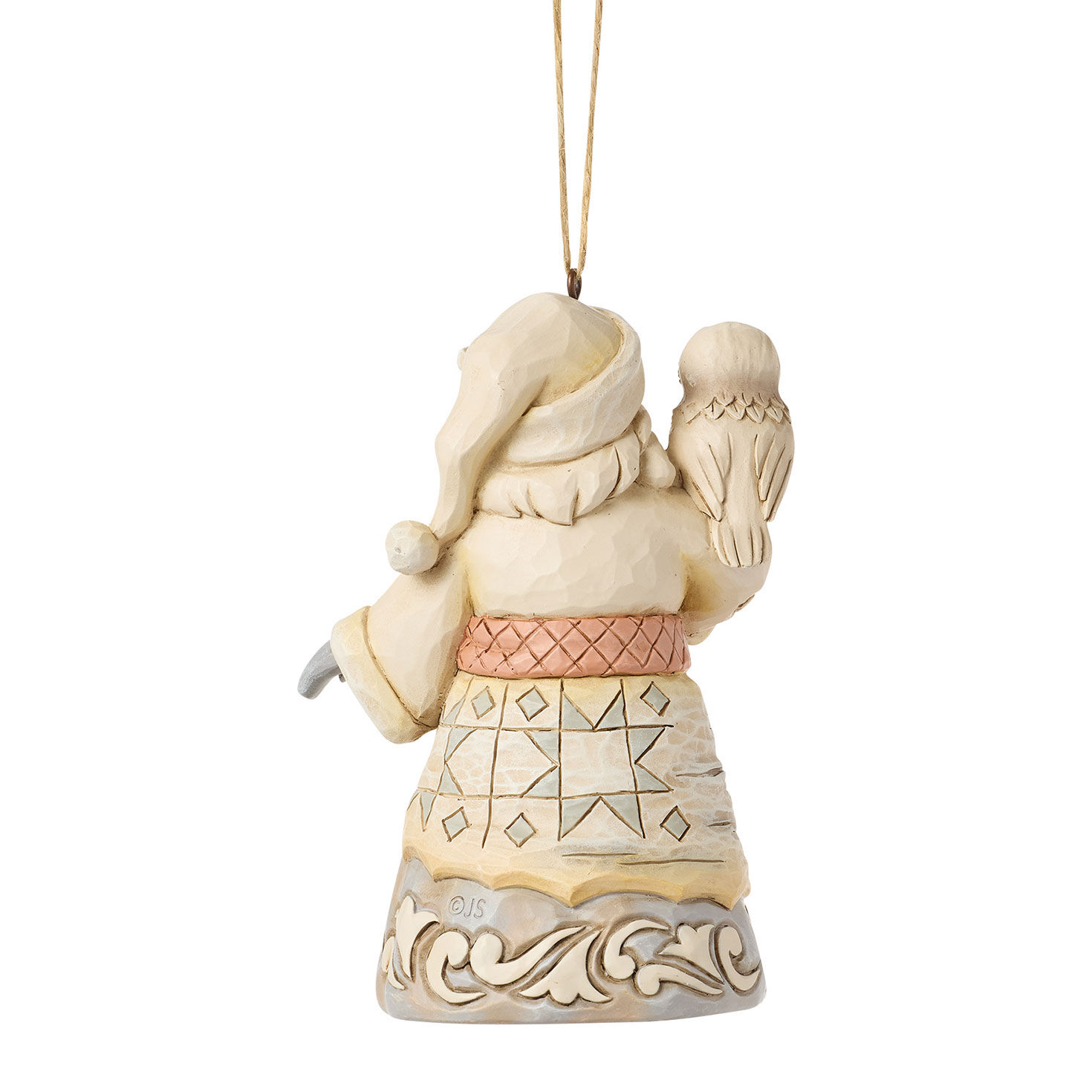 2026 Santa Holding Owl Jim Shore Statue Back image number 2