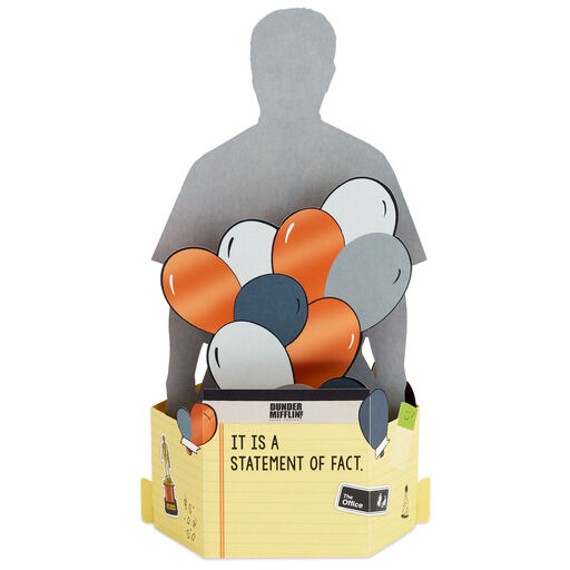 The Office Dwight Schrute It's a Fact 3D Pop-Up Birthday Card, 