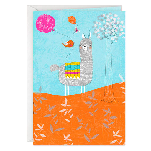 UNICEF Llama Love and Laughter Birthday Card, 