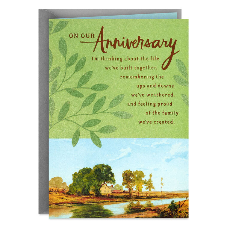 Filling My Days With Happiness Romantic Anniversary Card for Spouse