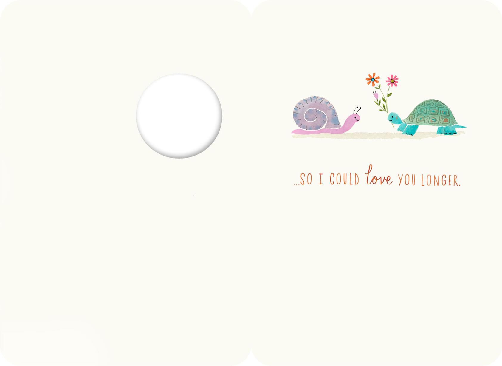 Snail and Turtle Romantic Love Card