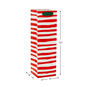 Peppermint and Pine Christmas Wine Gift Bags measurement image number 3