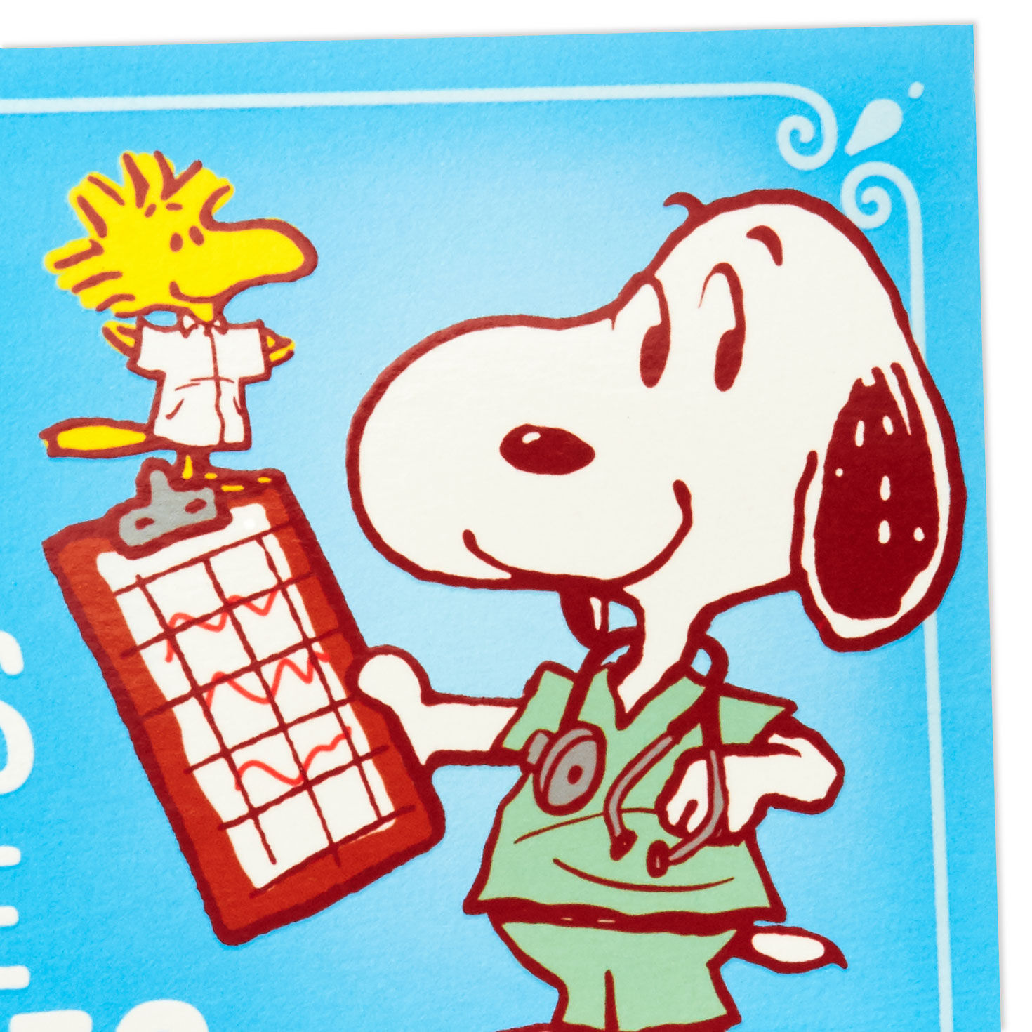 Peanuts Snoopy Doctor Get Well Soon Card Card Front Detail image number 5