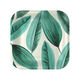 Palm Leaves Print Square Dinner Plates, Set of 8