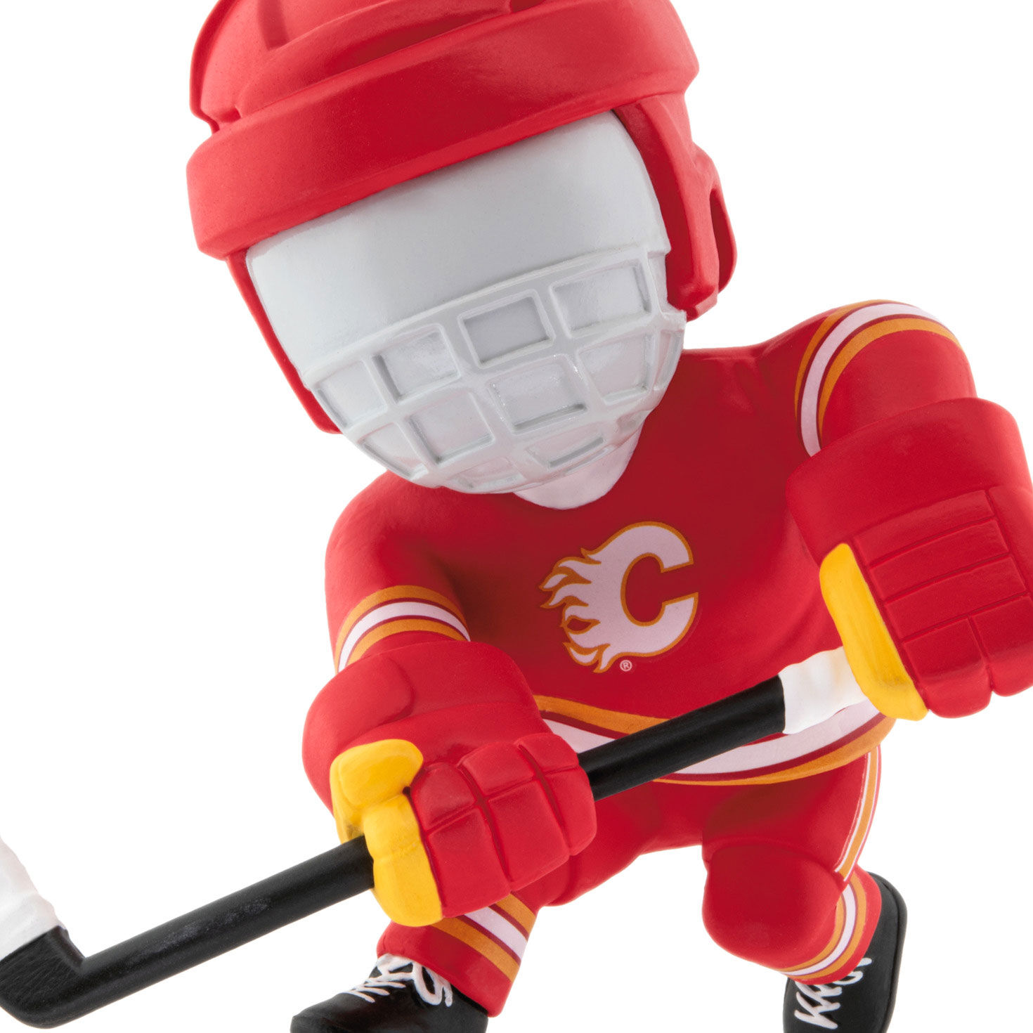 Calgary Flames Hockey Player Christmas Ornament closeup view image number 5