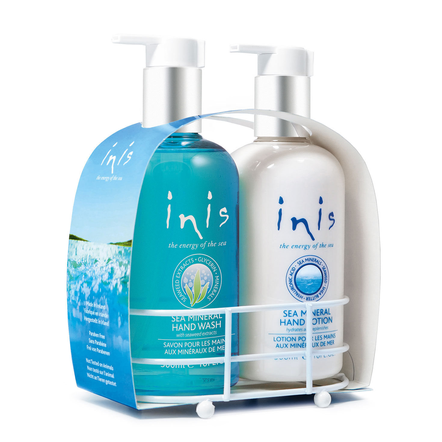 Inis Hand Soap and Hand Lotion in Caddy