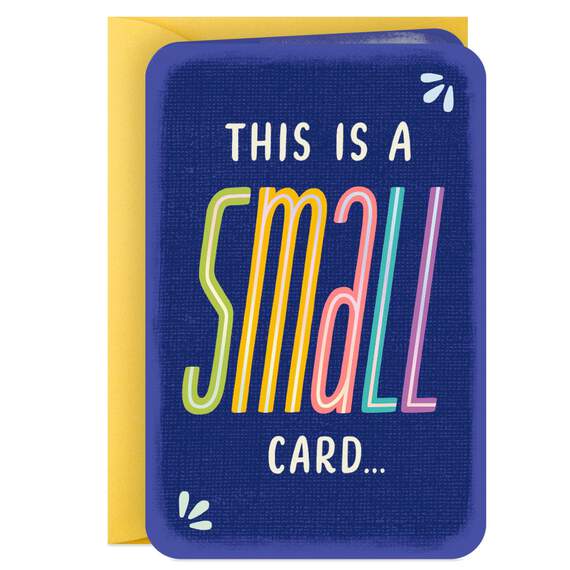 3.25" Mini Small Card, Big I Love You Love Card, , large image number 3