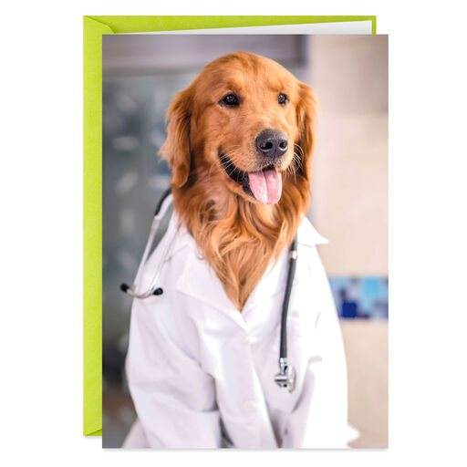 Dog Doctor's Orders Get Well Card, 