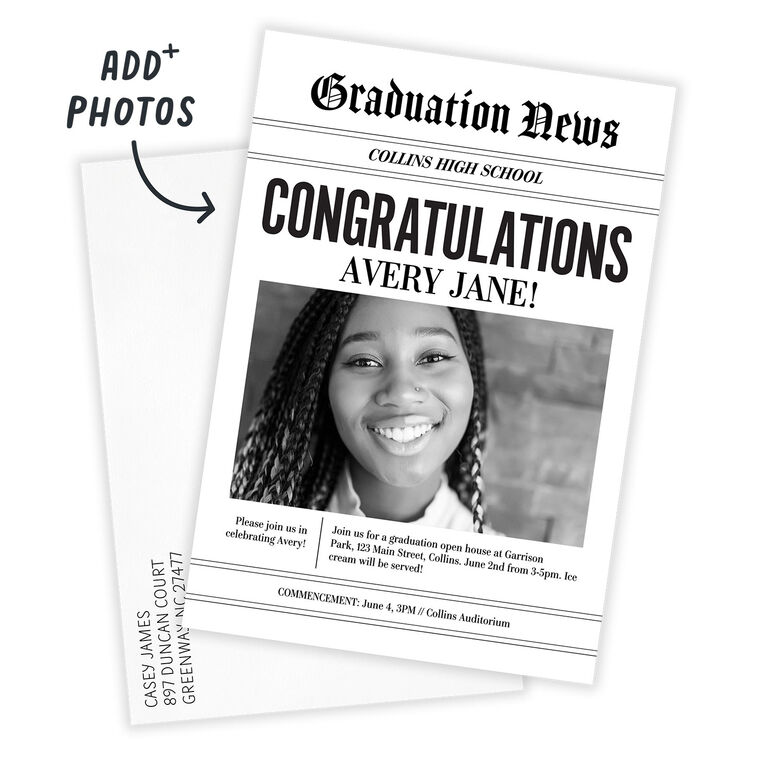 Graduation News Graduation Announcement, , large image number 2
