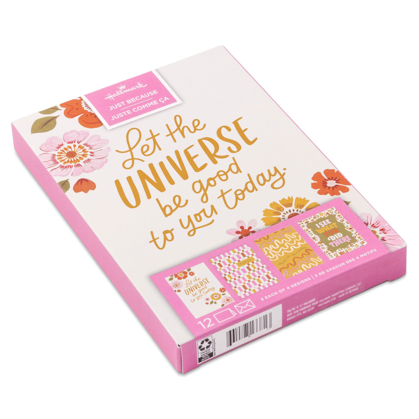 Vintage Floral Boxed Encouragement Cards Pack package front image number 2