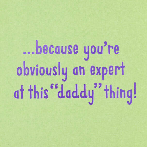 Daddy Expert Pop-Up First Father's Day Card, , large image number 2